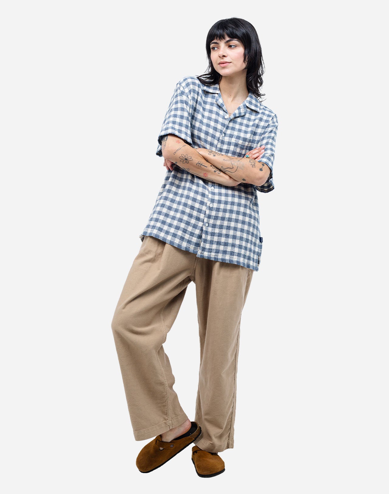 Blue Grey Aloha Piknik Shirt