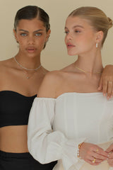 LUNA Mini - Geknüpfte Hoops aus Silber