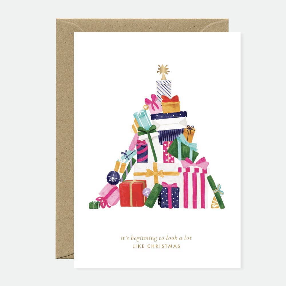 Expensive Christmas  - Greeting card - Gold foil
