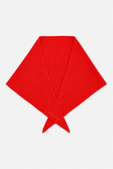 Merino Wool Triangle Scarf (S) - Lava Red