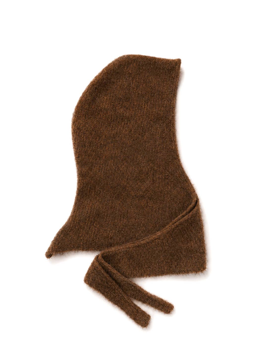 The Alpaca Hooded Scarf - Dark Coffee