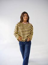 Núria T-shirt Yellow Brown