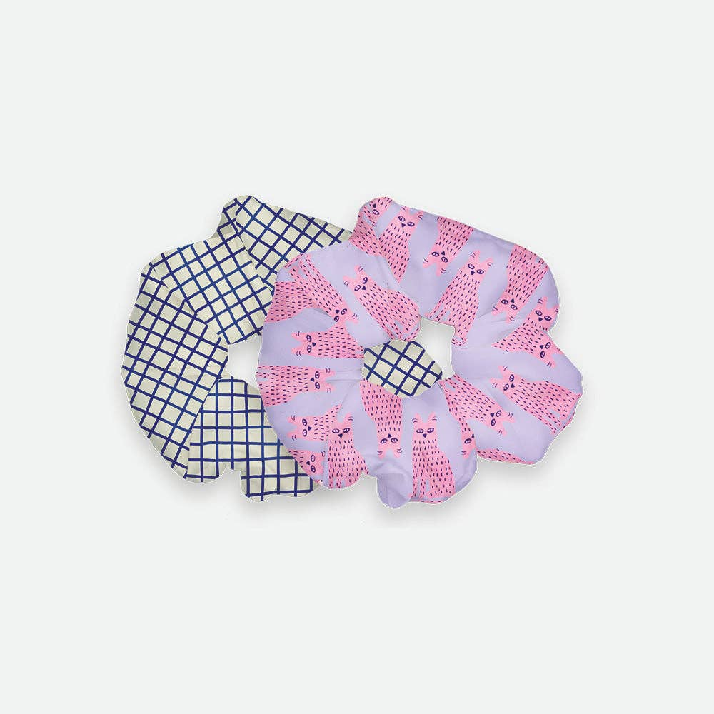 Happy Cat - Scrunchies Duo