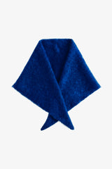 Alpaca Triangle Scarf - Electric Blue