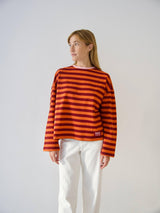 Núria Orange-Burgundy T-shirt