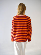 Núria Orange-Burgundy T-shirt