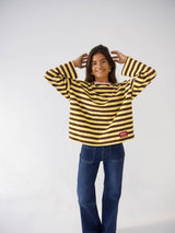 Núria T-shirt Yellow Brown