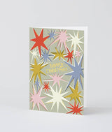 Merry Christmas Stars Holiday Greeting Card