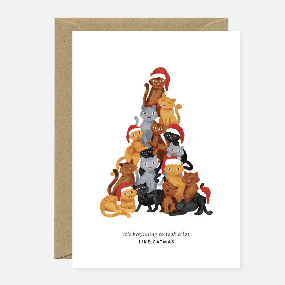 Catmas - Greeting card