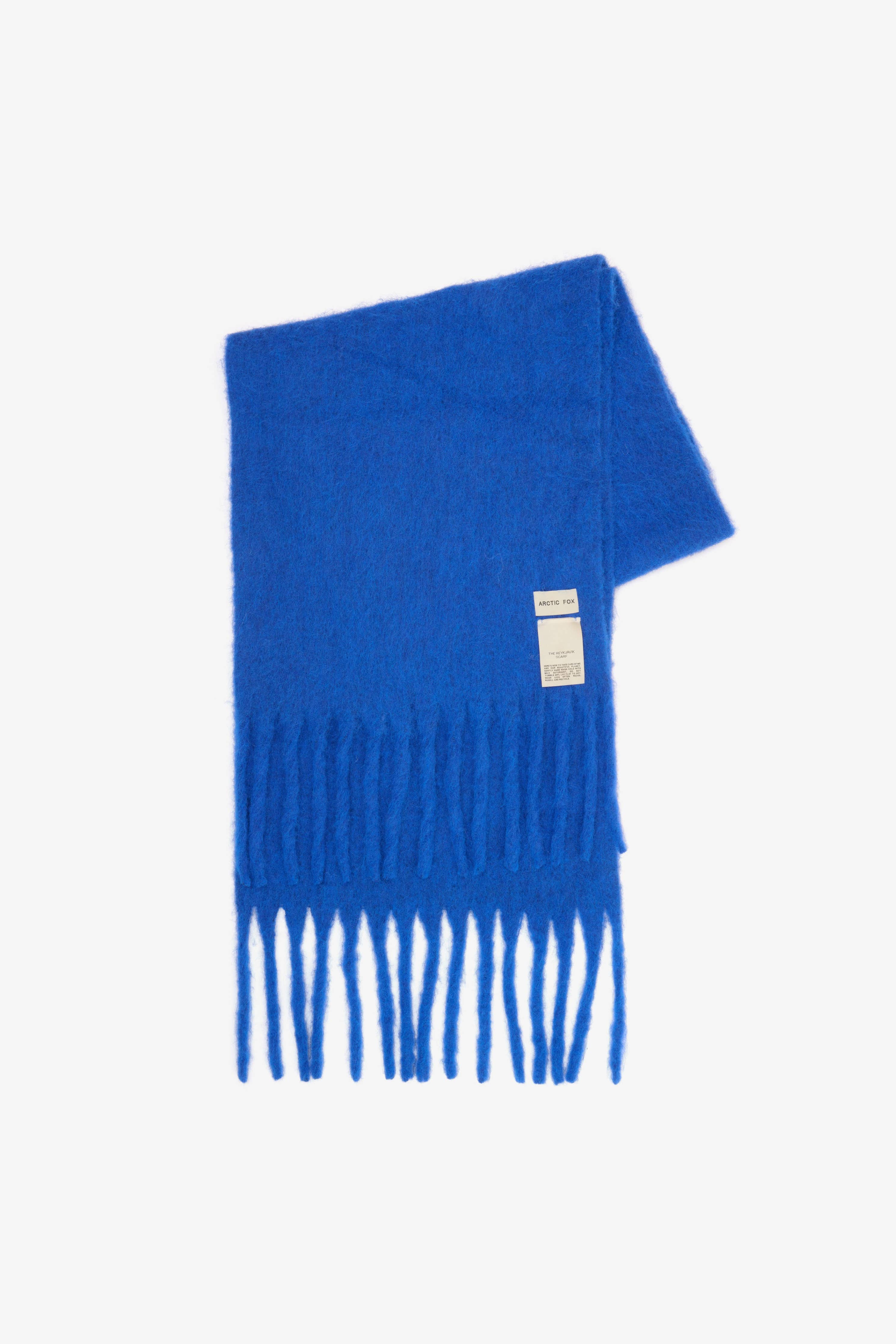 The Reykjavik Scarf with RWS Wool - Electric Blue - AW25