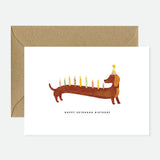 Dachshunds Extra Birthday - Greeting Card