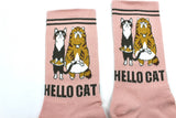 Hello Cat Socken für Mädchen