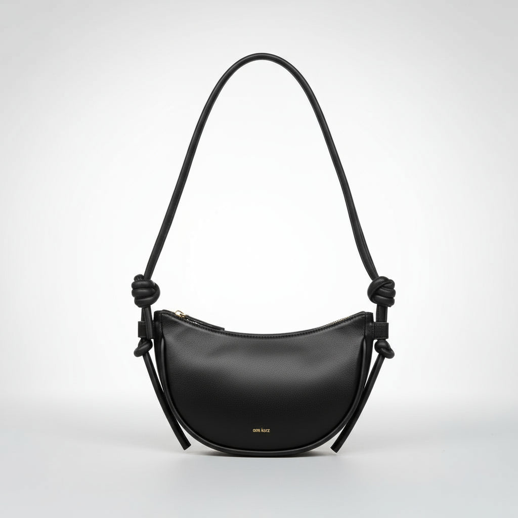 Mini Half Moon - Nappa Black