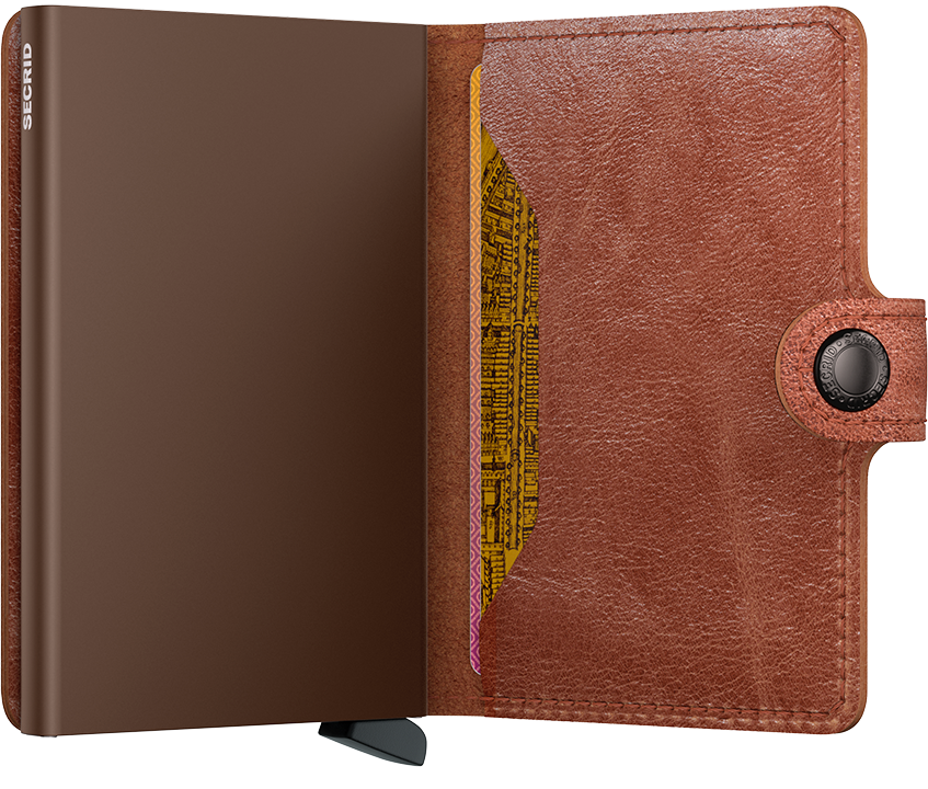 Miniwallet Vintage Cognac-Brown