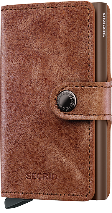 Miniwallet Vintage Cognac-Brown
