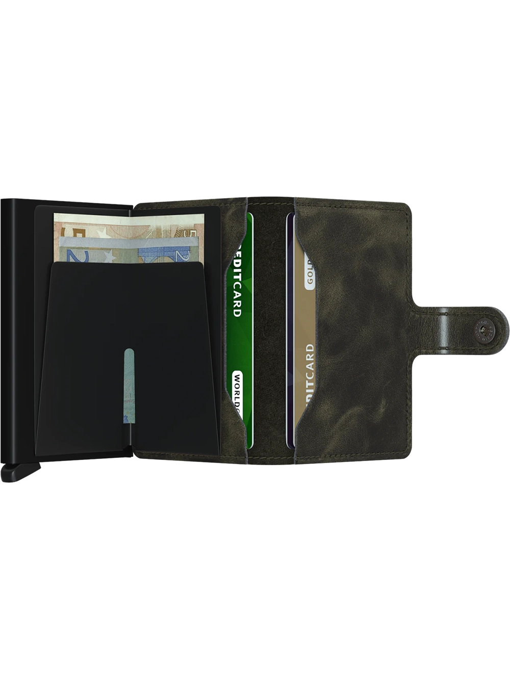 Miniwallet Vintage Olive Black
