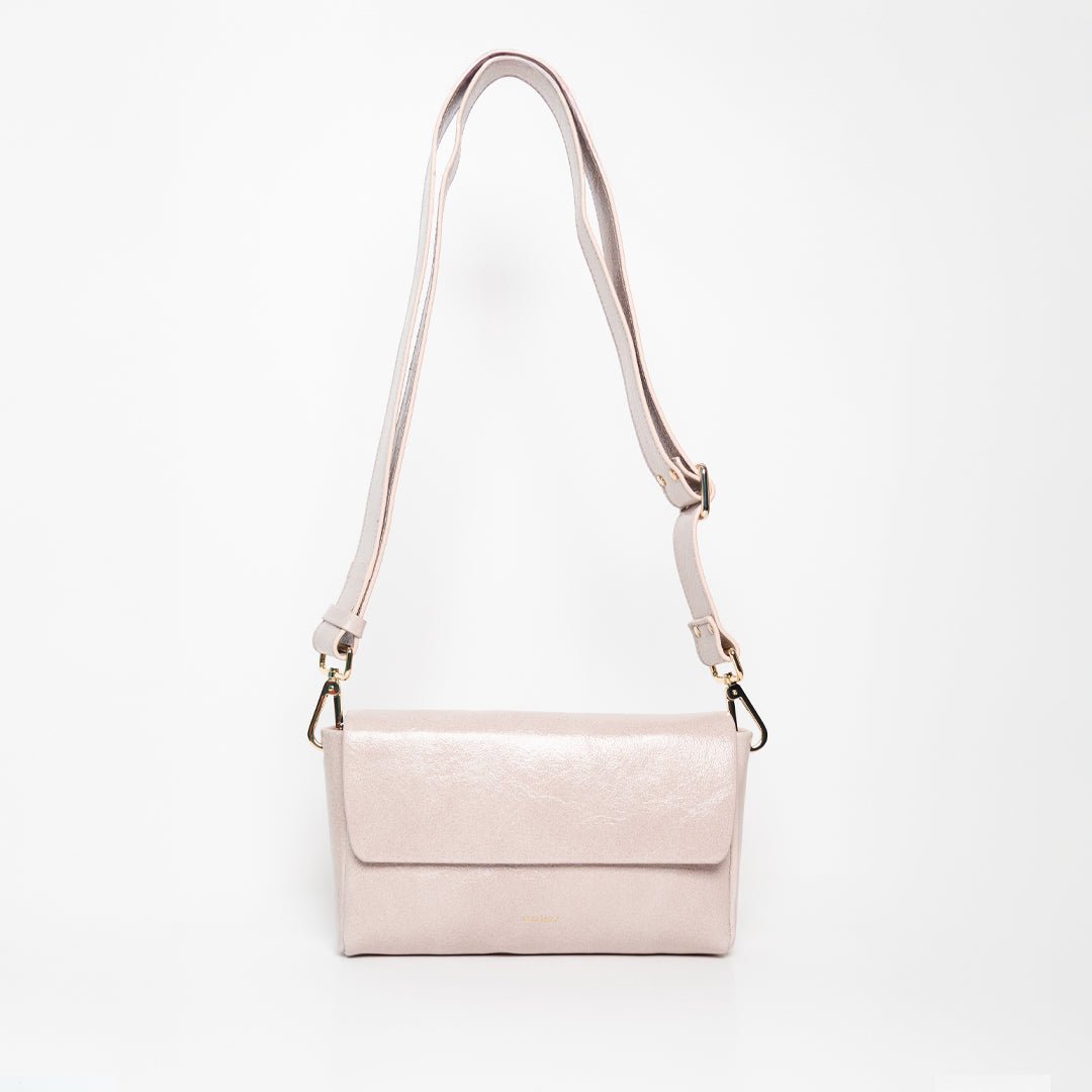 Pack Large with 2 Straps - Patent Rosa