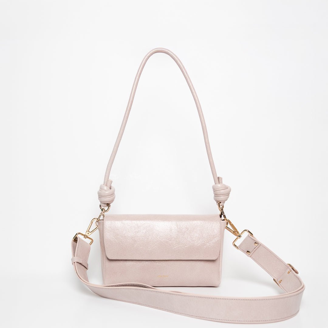 Pack Large with 2 Straps - Patent Rosa
