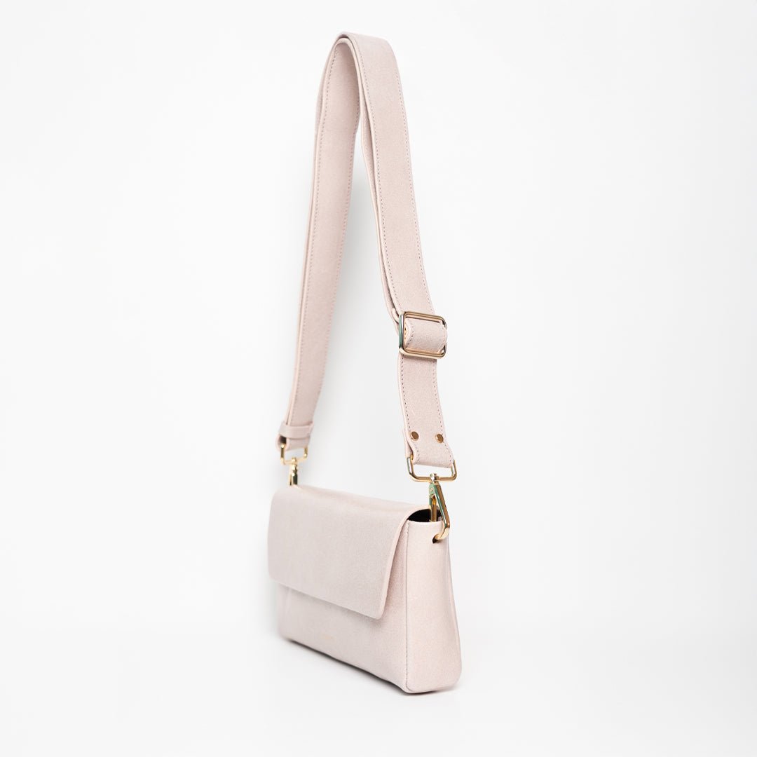 Pack Large with 2 Straps - Patent Rosa