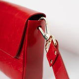 Pack Large with 2 Straps - Shiny Nappa Rosso