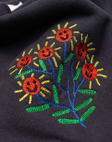 Sweat Happy Flower Noir Carbone