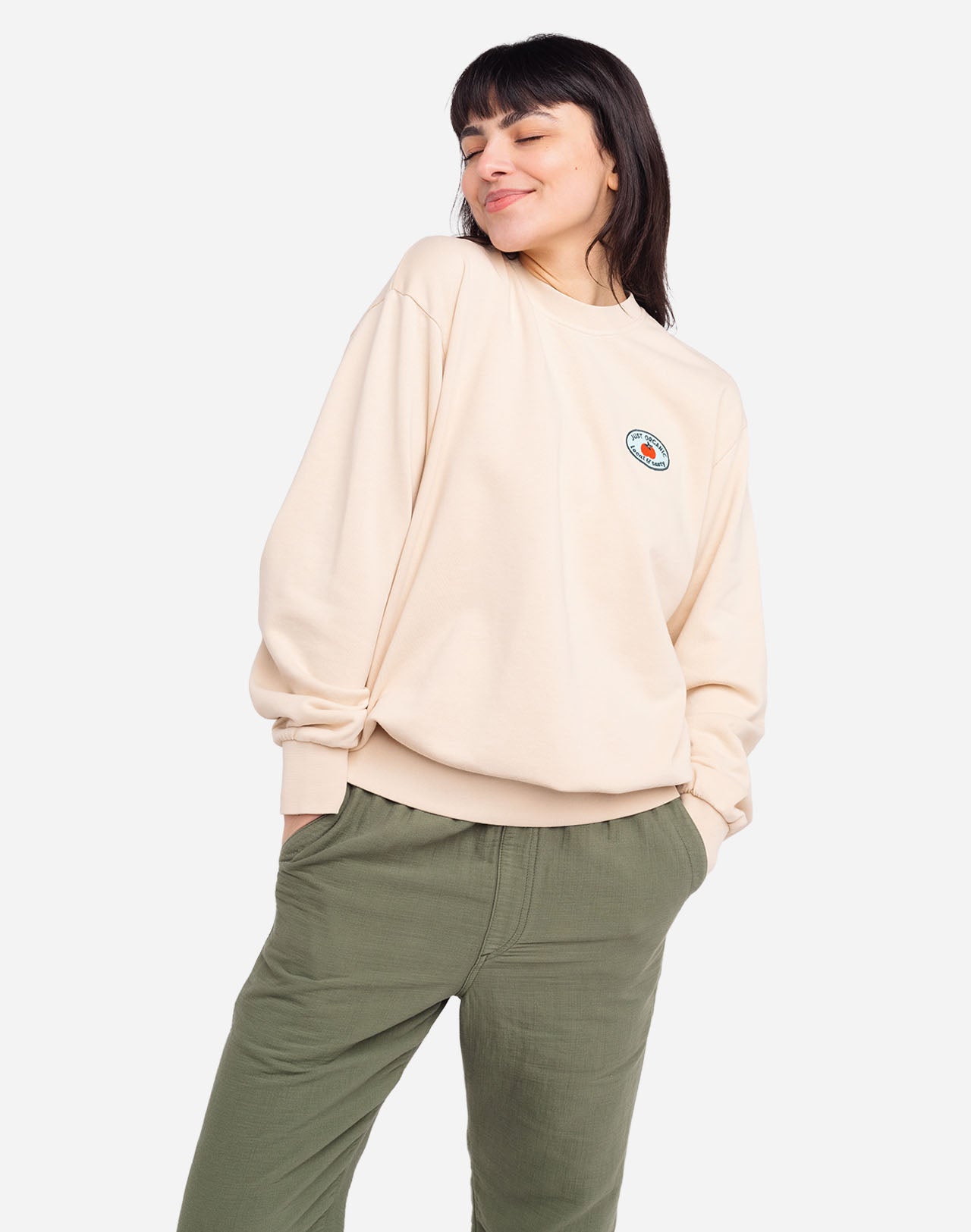 Cream Lunch Time Sweatshirt