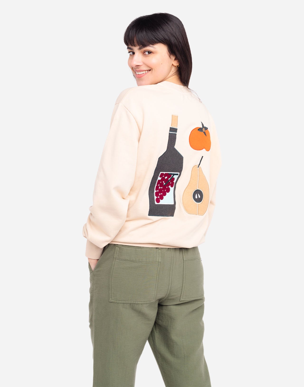 Cream Lunch Time Sweatshirt