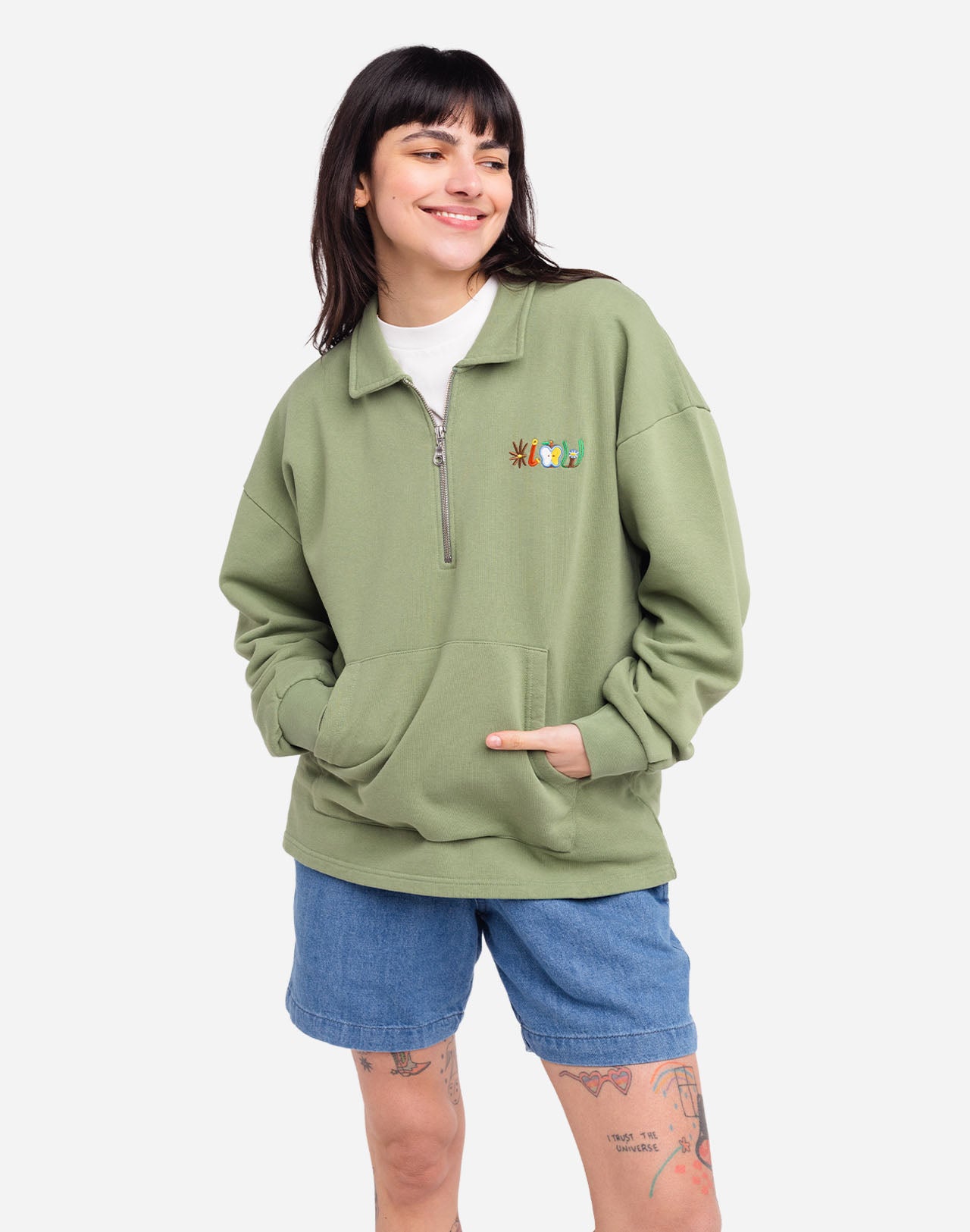 Sage Green Manso Pictures Sweatshirt