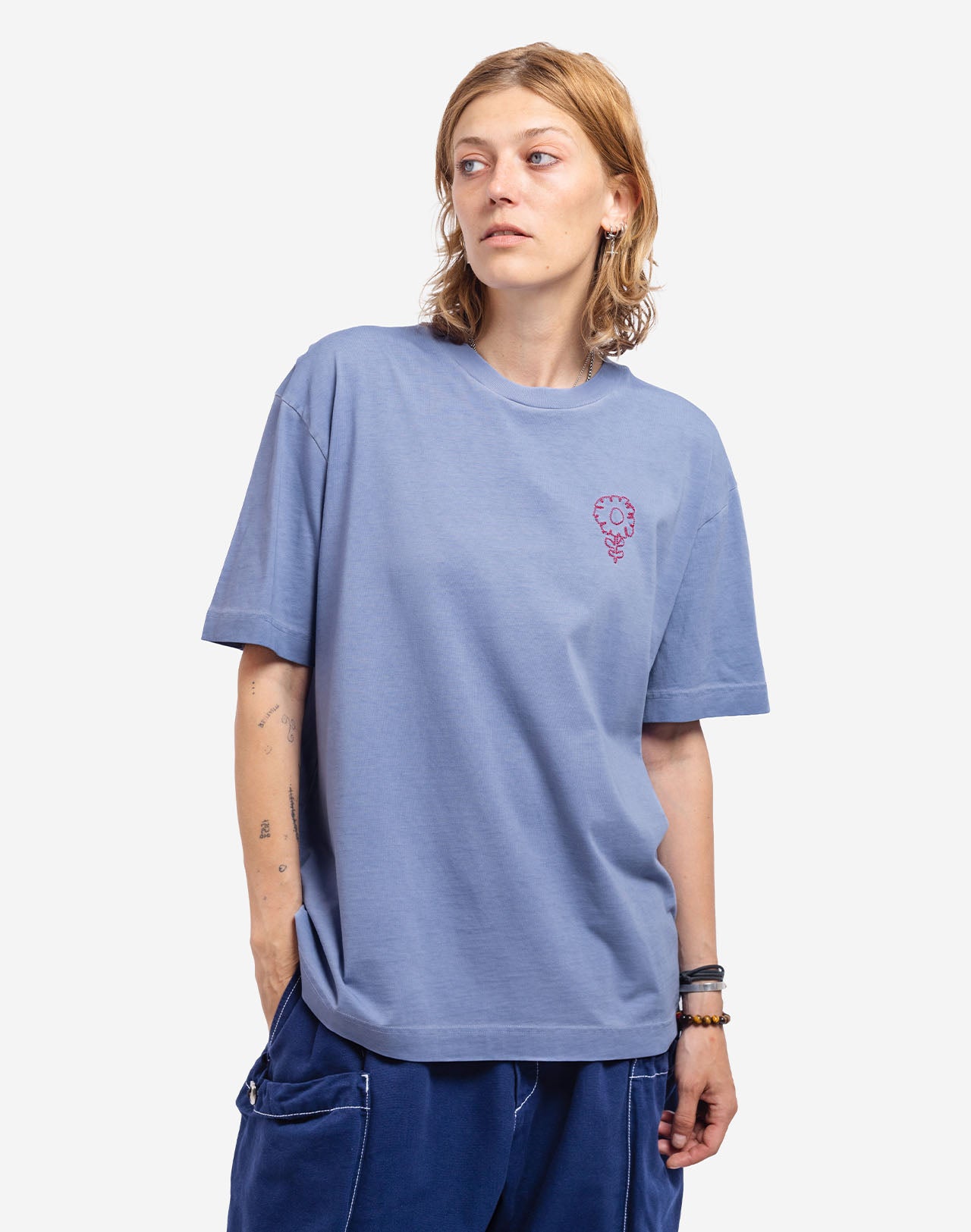 T-shirt zure blue Carmina