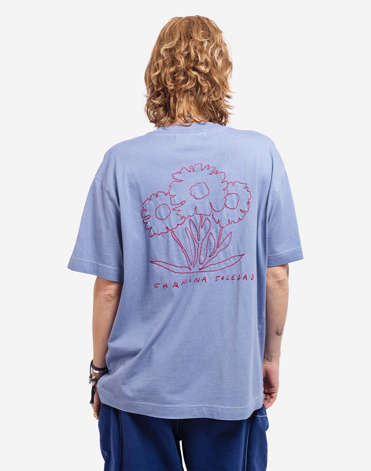 T-shirt zure blue Carmina