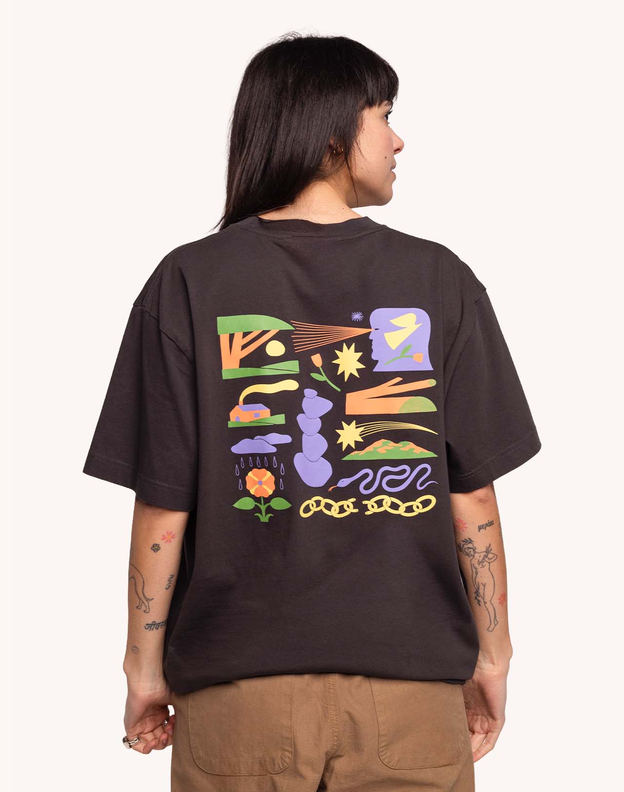 T-Shirt Elsewhere Noir Carbone