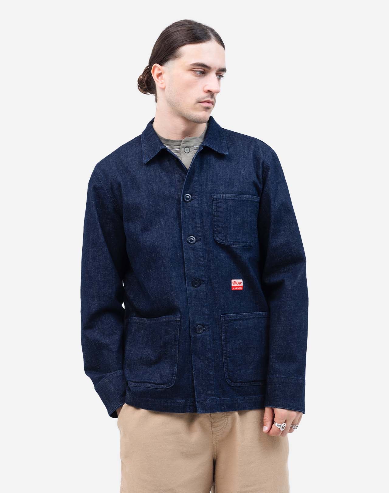 Dark Blue Denim Crafts  Jacket