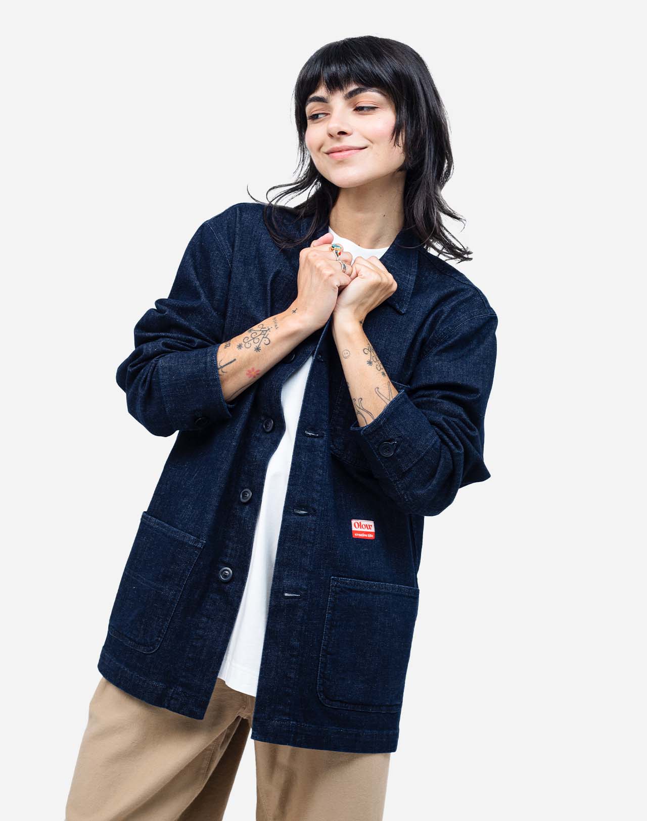Dark Blue Denim Crafts  Jacket