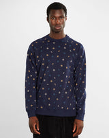 Sweatshirt Malmoe Autumn Leaves Navy