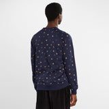 Sweatshirt Malmoe Autumn Leaves Navy