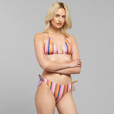 Bikini Bottom Odda Irregular Stripe Multi Colour
