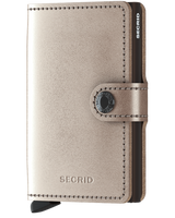 Miniwallet Metallic Champagne Brown