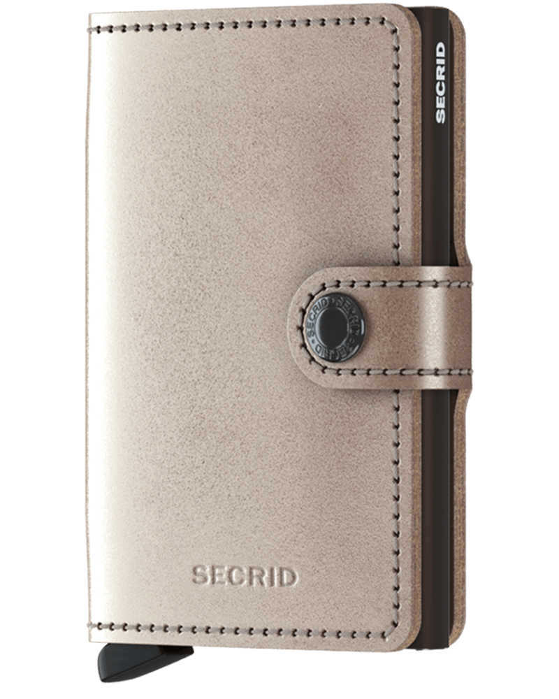 Miniwallet Metallic Champagne Brown