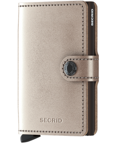 Miniwallet Metallic Champagne Brown