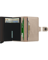 Miniwallet Metallic Champagne Brown