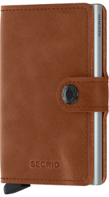 Miniwallet Vintage Cognac Silver