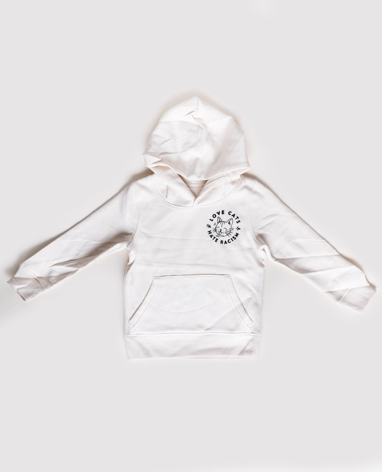 Love Cats Hate Racism Baby & Kids Hoodie