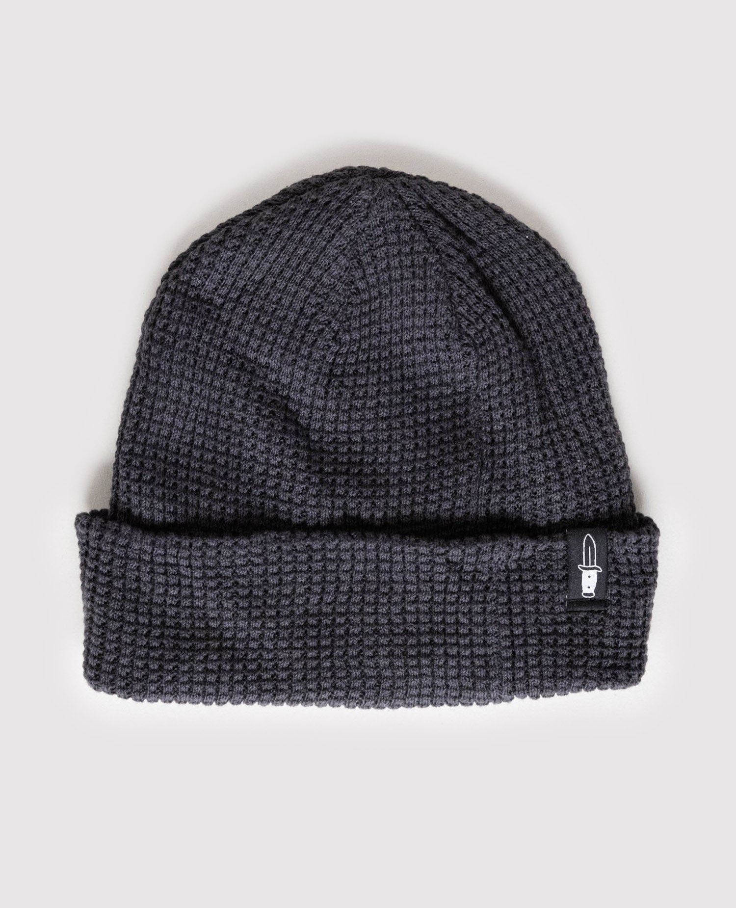 Knife Waffle Beanie Grey