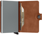 Miniwallet Vintage Cognac Silver