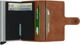 Miniwallet Vintage Cognac Silver